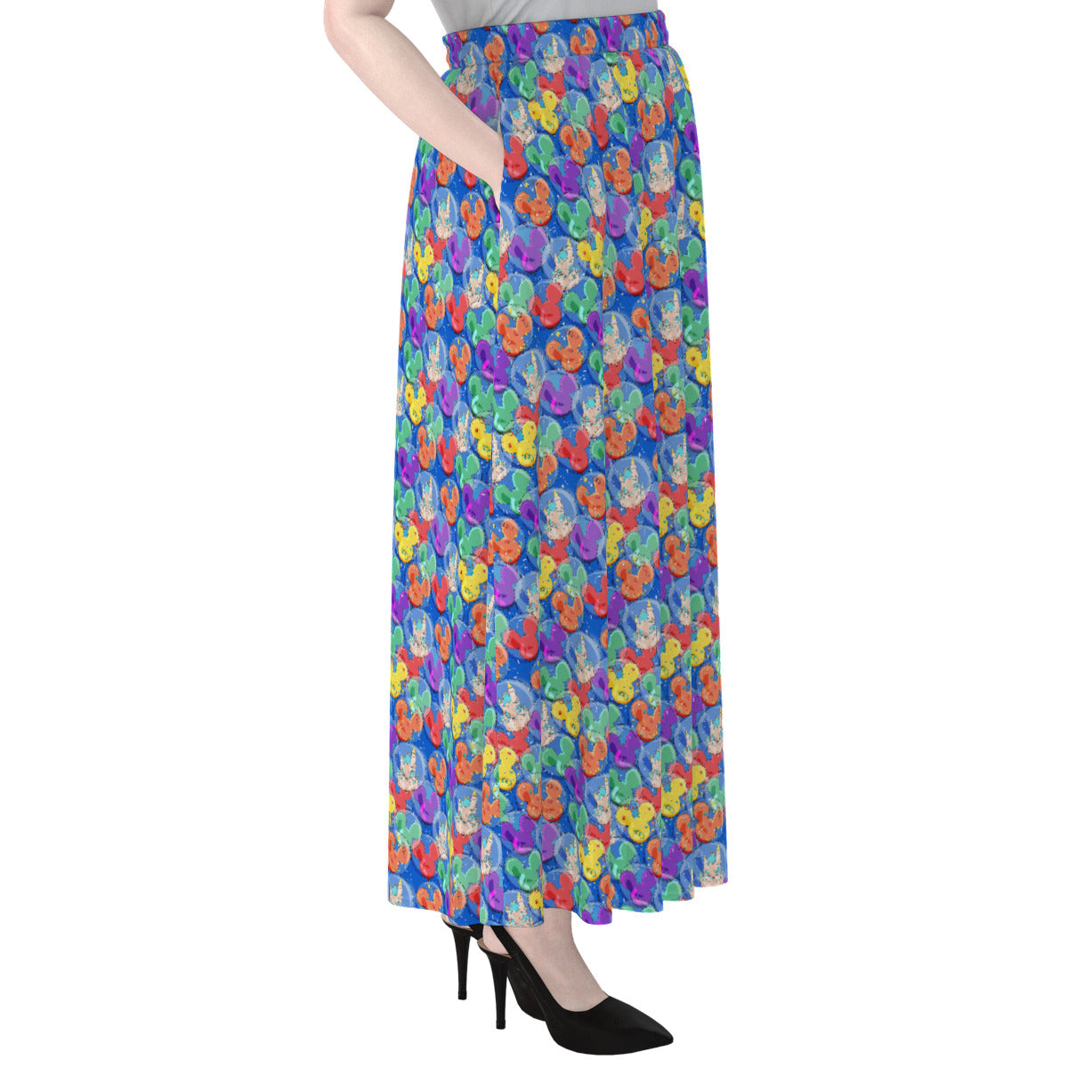 Balloon Collector Women's Maxi Chiffon Skirt