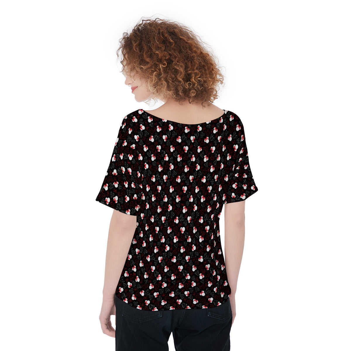 Mickey And Minnie Dots Women's T-Shirt