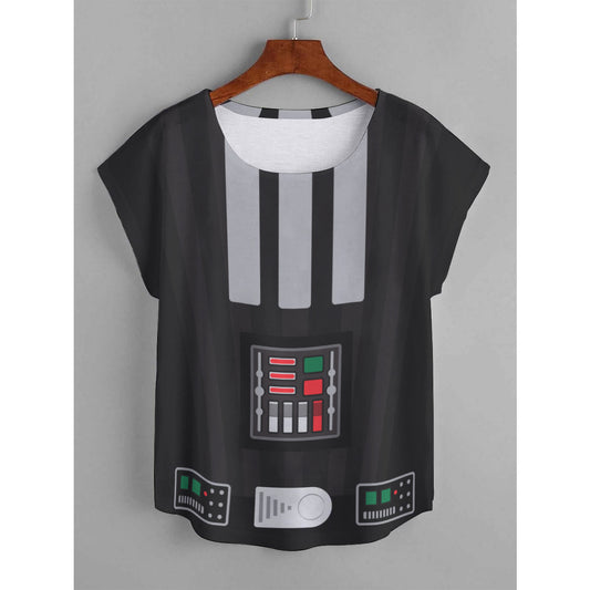 Star Wars Darth Vader Plus Size Women's Curved Hem T-shirt