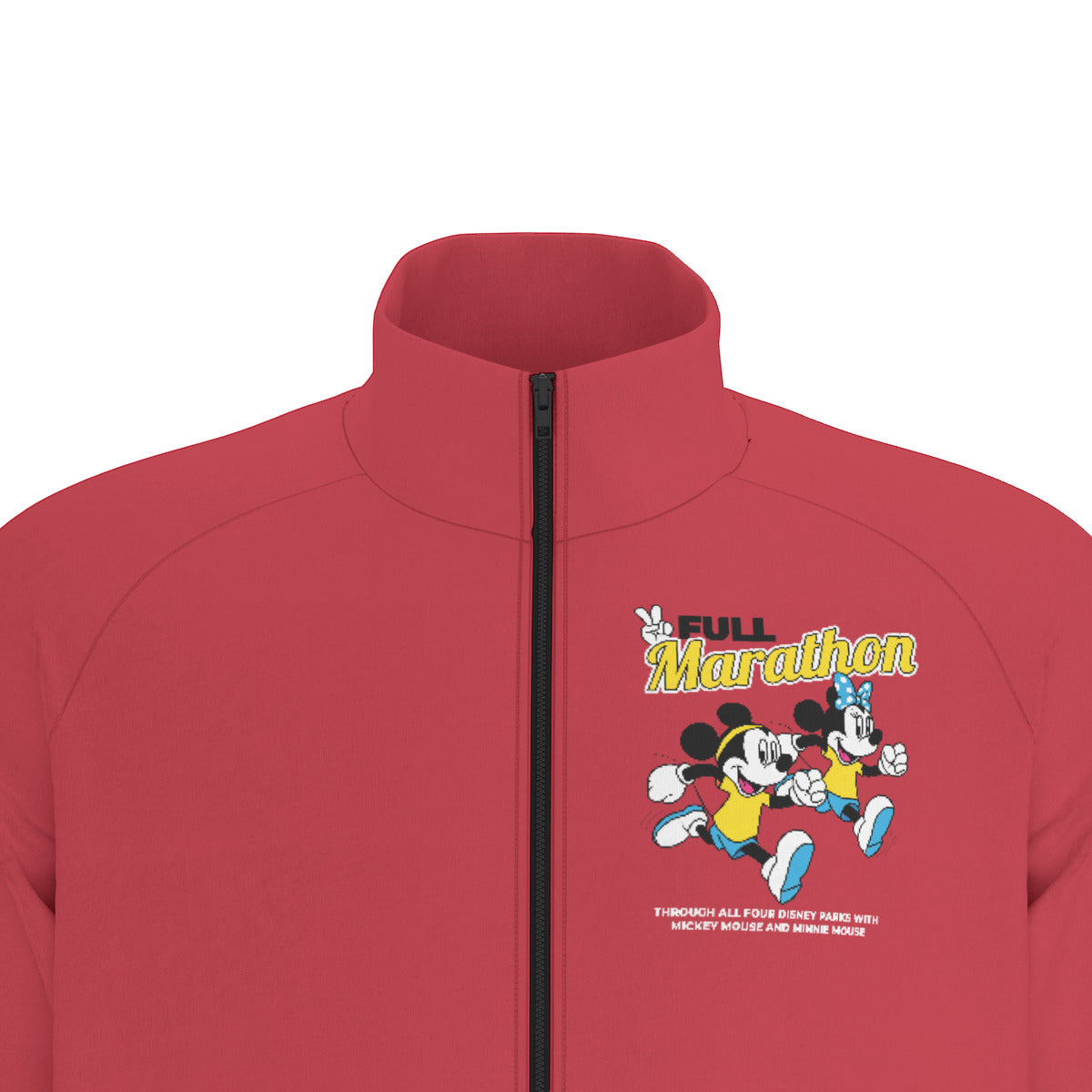 Mickey And Minnie Marathon Unisex Stand Collar Jacket