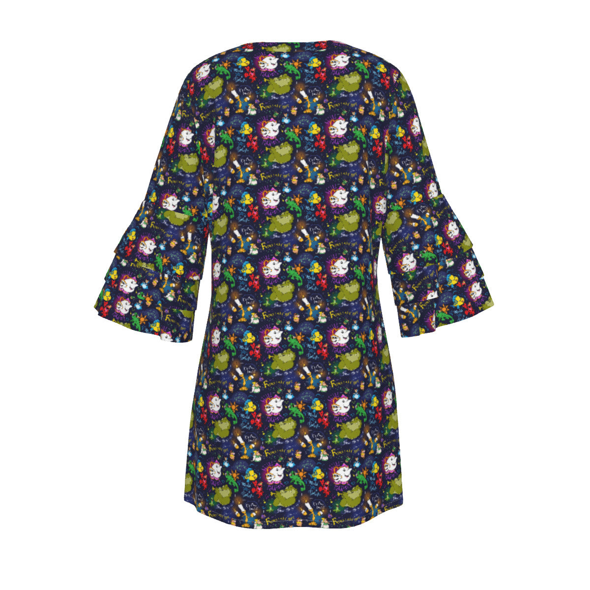 Sidekicks Women's Stacked Ruffle Sleeve Dress