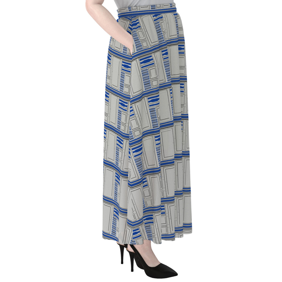 R2-D2 Women's Maxi Chiffon Skirt