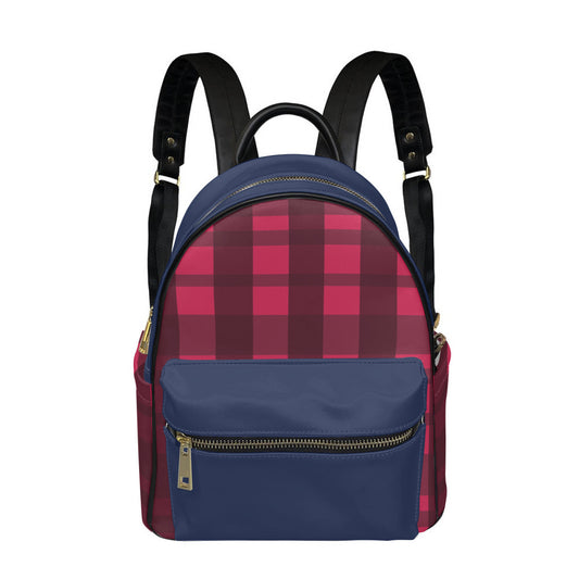 Plaid Mini Backpack