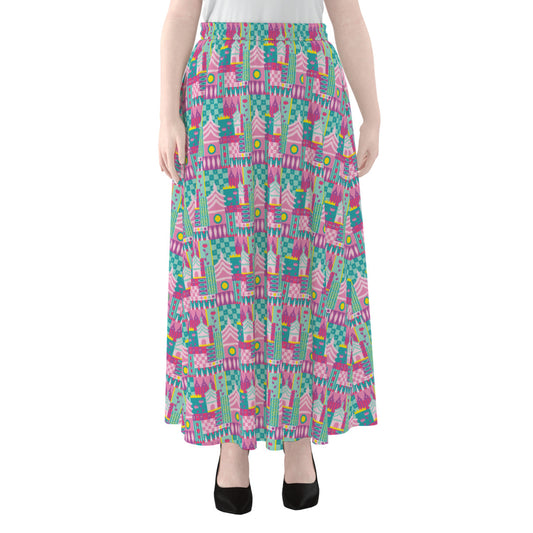 Small World Women's Maxi Chiffon Skirt