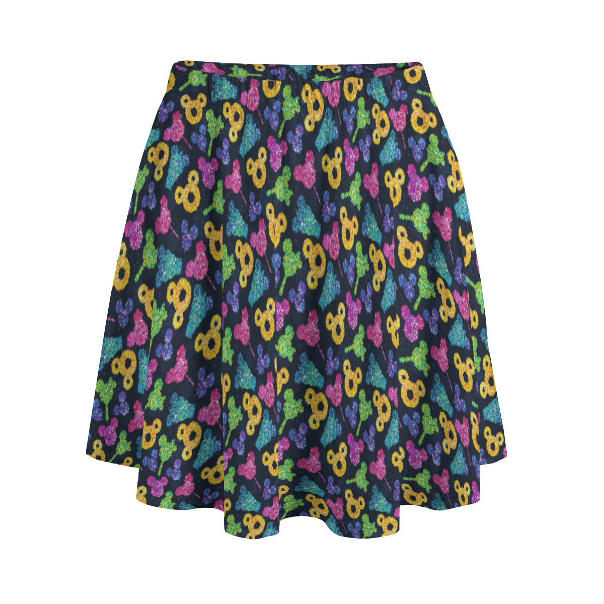 Glitter Park Snacks Women's Skirt With Pockets