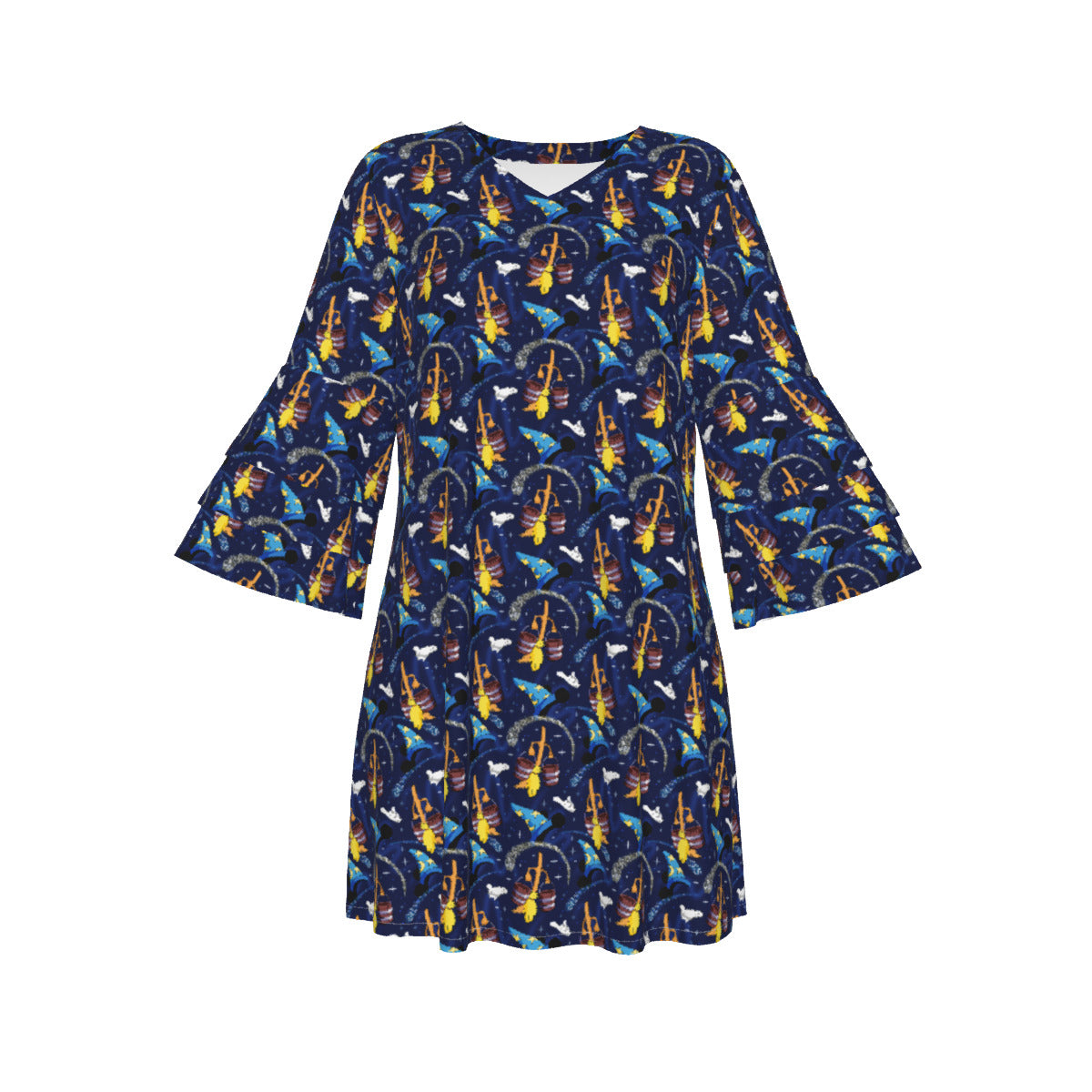 Sorcerer Women's Stacked Ruffle Sleeve Dress