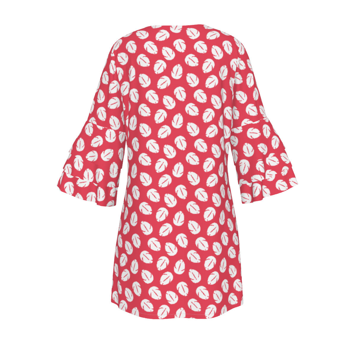 Lilo's Dress Women's Stacked Ruffle Sleeve Dress