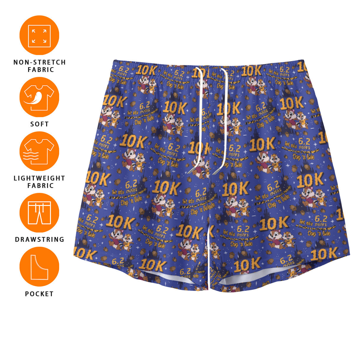 Chip And Dale 10K Unisex Pocket Shorts