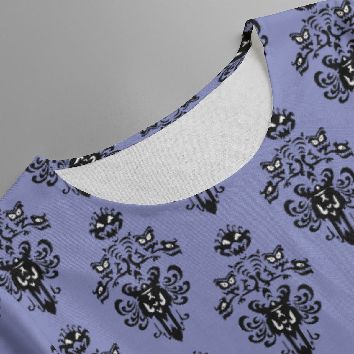 Haunted Mansion Wallpaper Women's Swing Dress With Short Sleeve