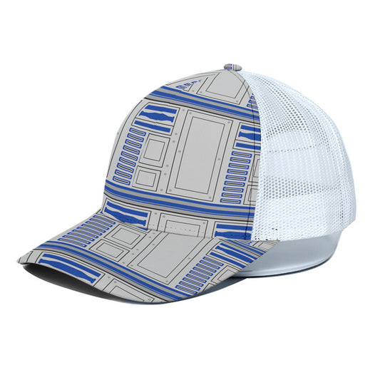 R2-D2 Unisex Trucker Hat With White Half Mesh