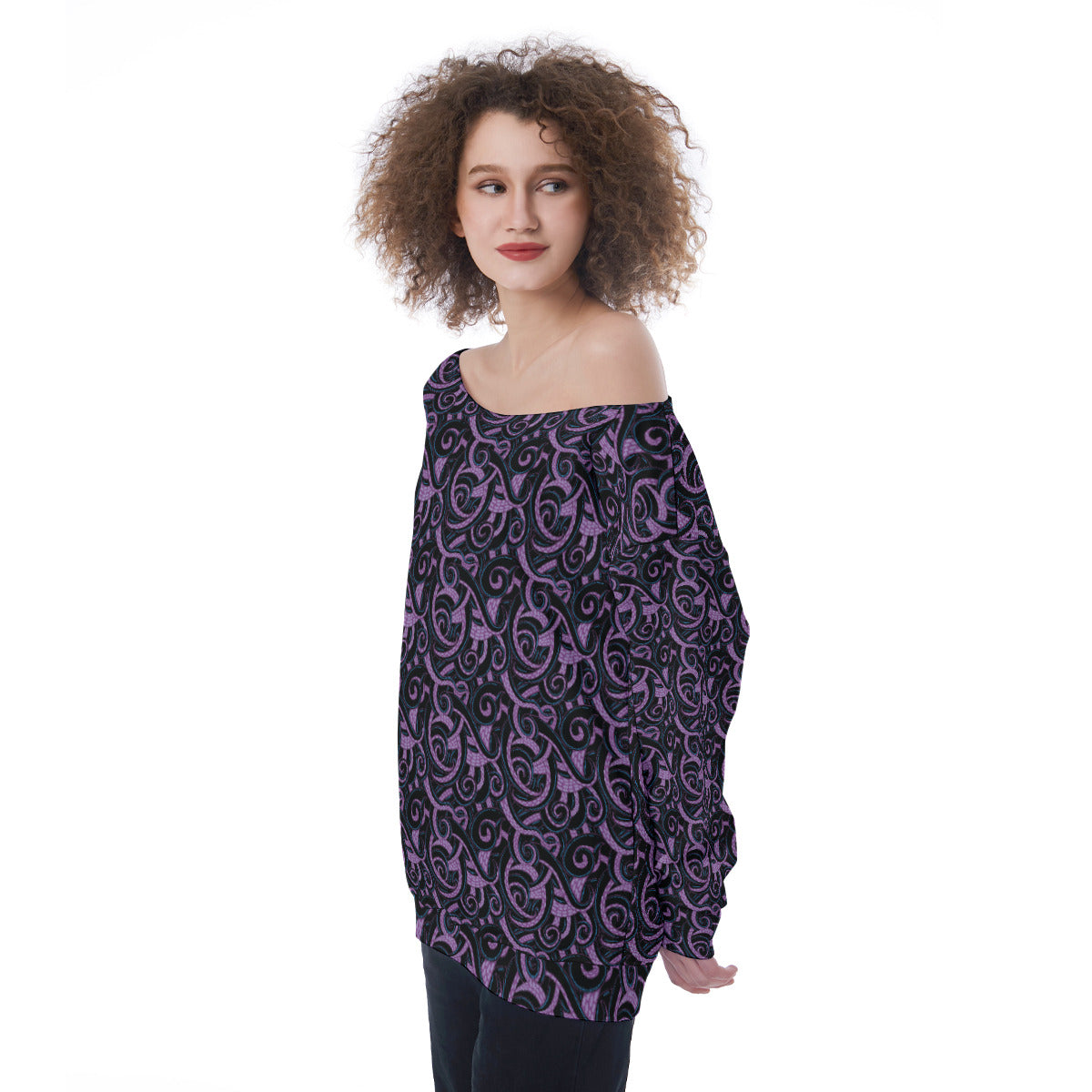Ursula Tentacles Oversized Women's Off-Shoulder Sweatshirt