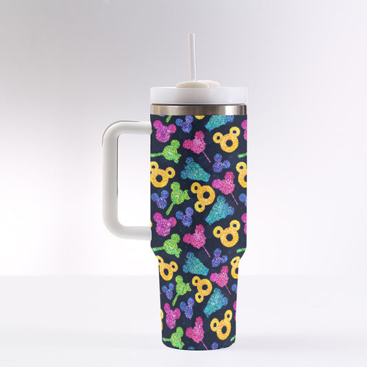 Glitter Park Snacks 40 oz Tumbler With Handle