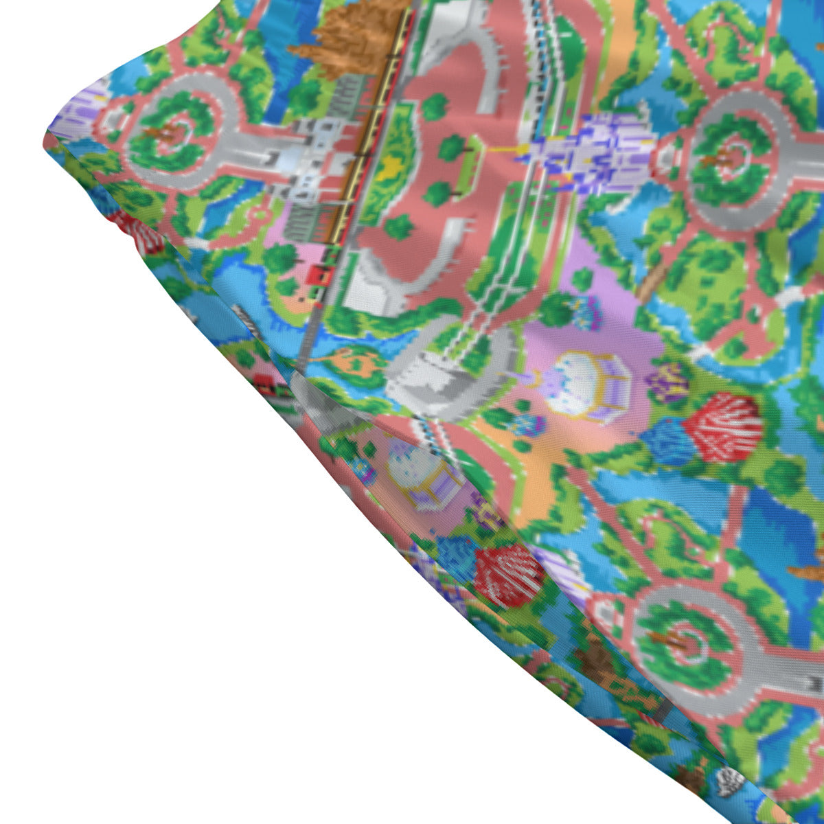 Park Map Women's Long Maxi Skirt With Pockets