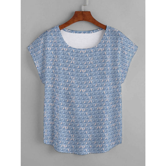 World Traveler Plus Size Women's Curved Hem T-shirt