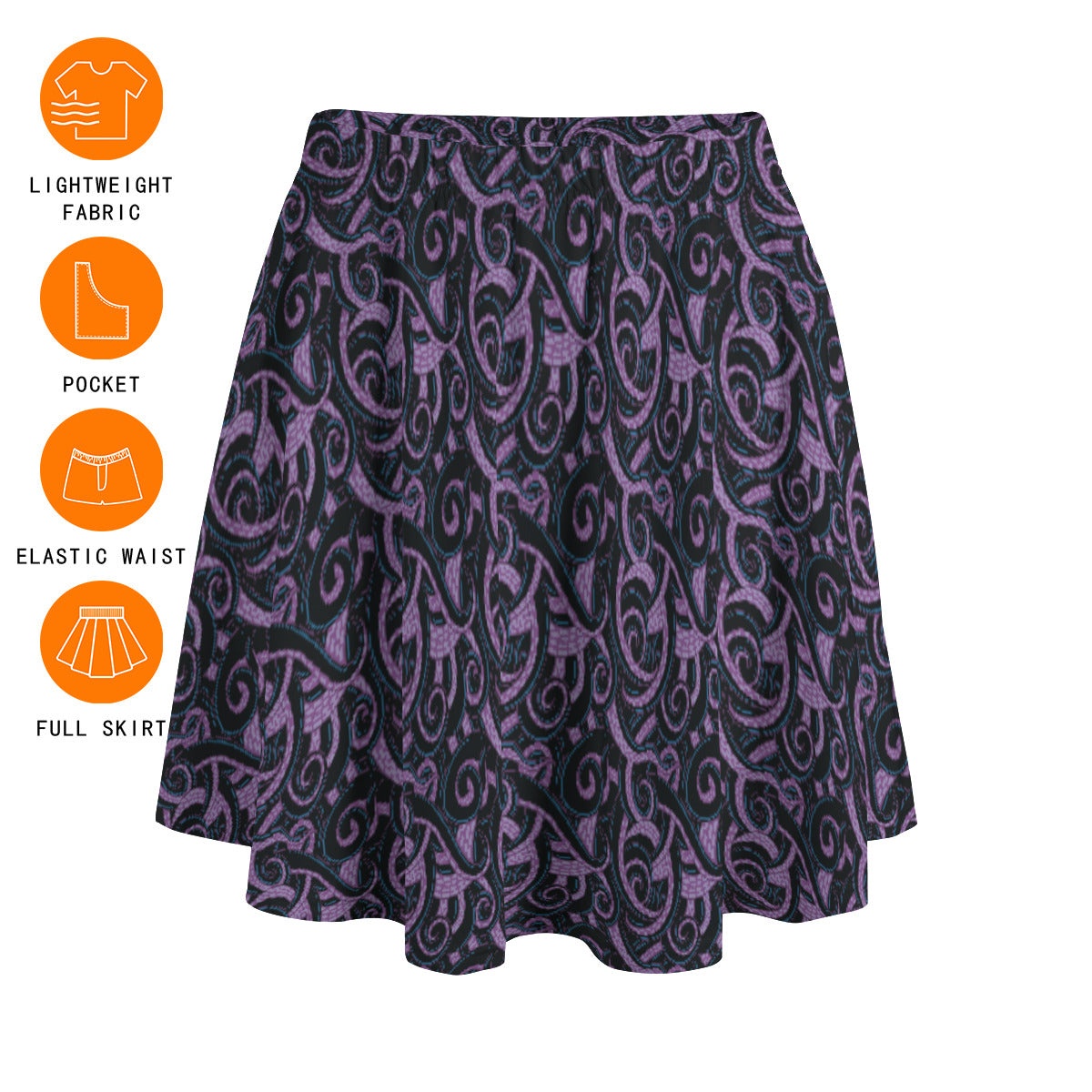 Ursula Tentacles Women's Skirt With Pockets