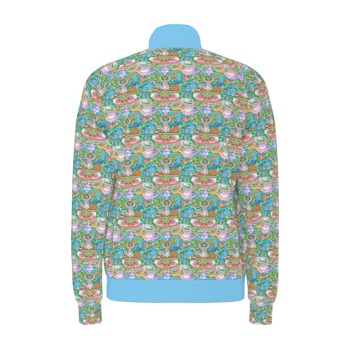 Park Map Unisex Stand Collar Jacket