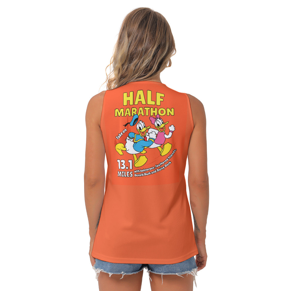 Donald And Daisy Half Marathon Women's Sleeveless V-Neck Top