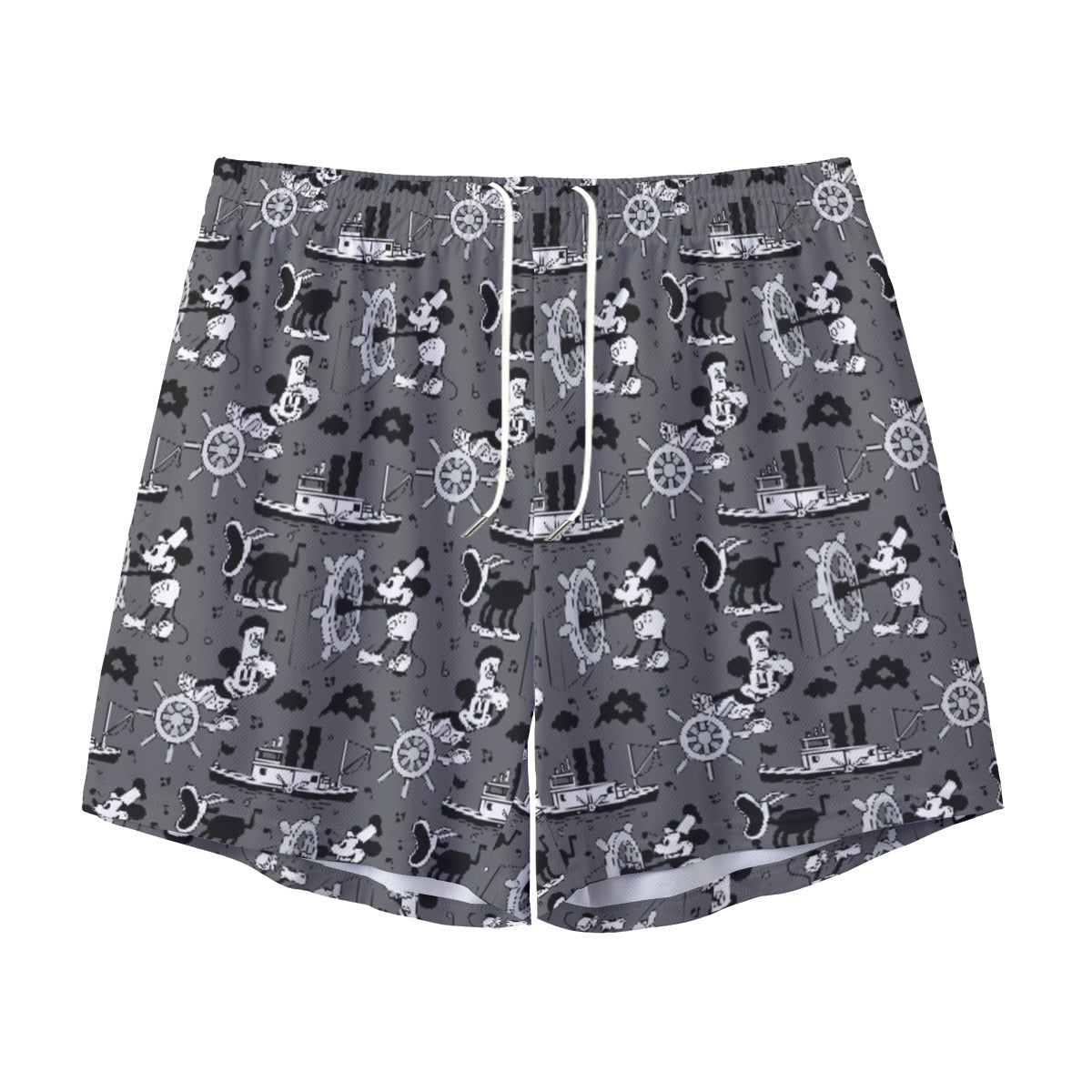 Steamboat Mickey Unisex Pocket Shorts