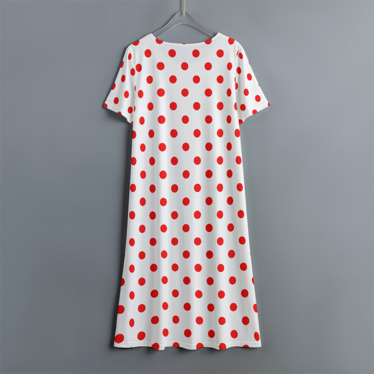 All-Over Print Women's Dress With Short Sleeve