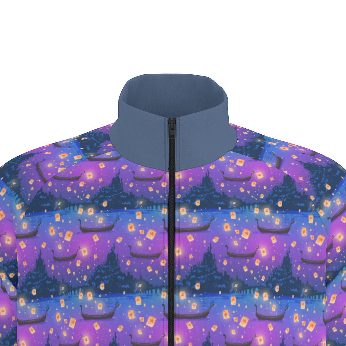 Floating Lanterns Unisex Stand Collar Jacket