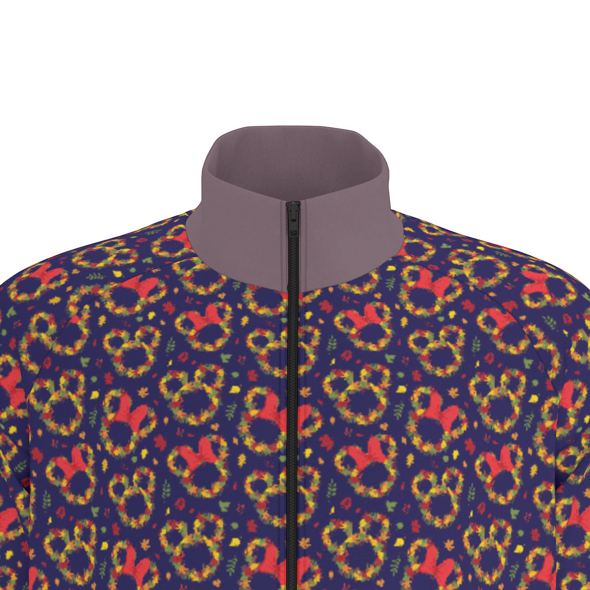 Fall Leaves Unisex Stand Collar Jacket