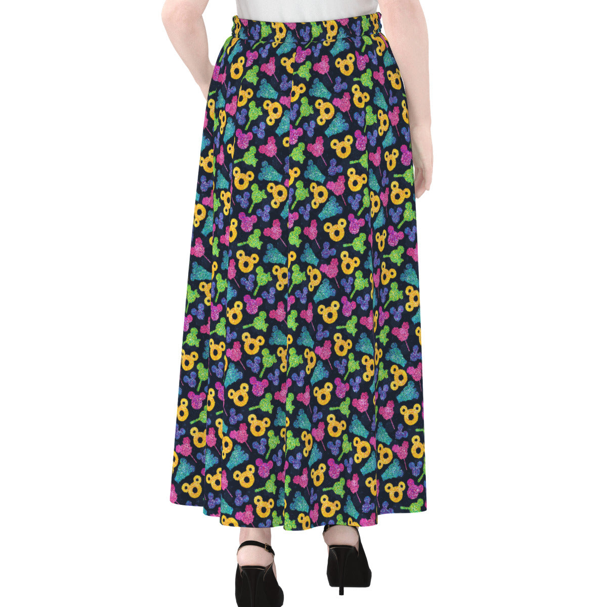 Glitter Park Snacks Women's Maxi Chiffon Skirt