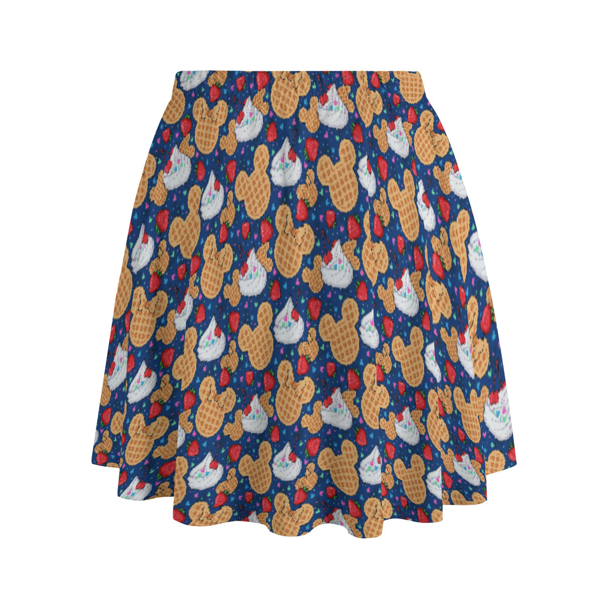 Waffles Women's Skirt With Pockets