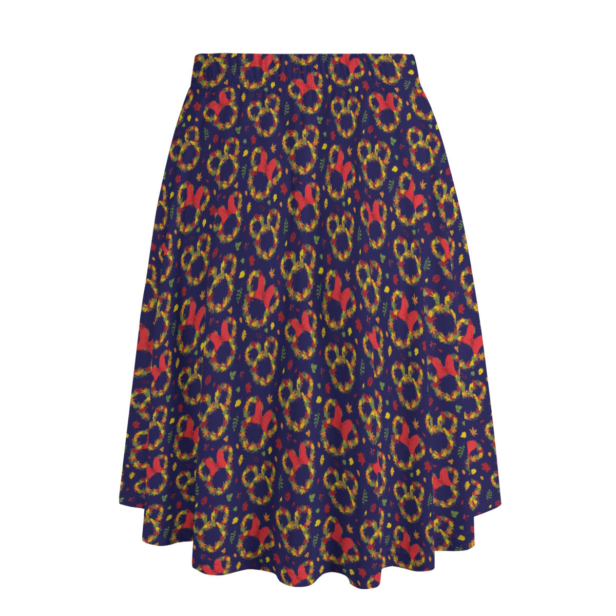 Fall Leaves Women's Long Maxi Skirt With Pockets