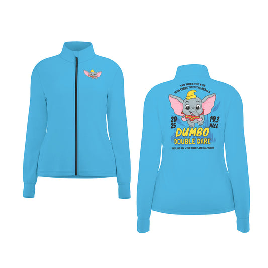 Disneyland Dumbo Double Dare Women's Athletic Long Sleeve Thumbhole Jacket