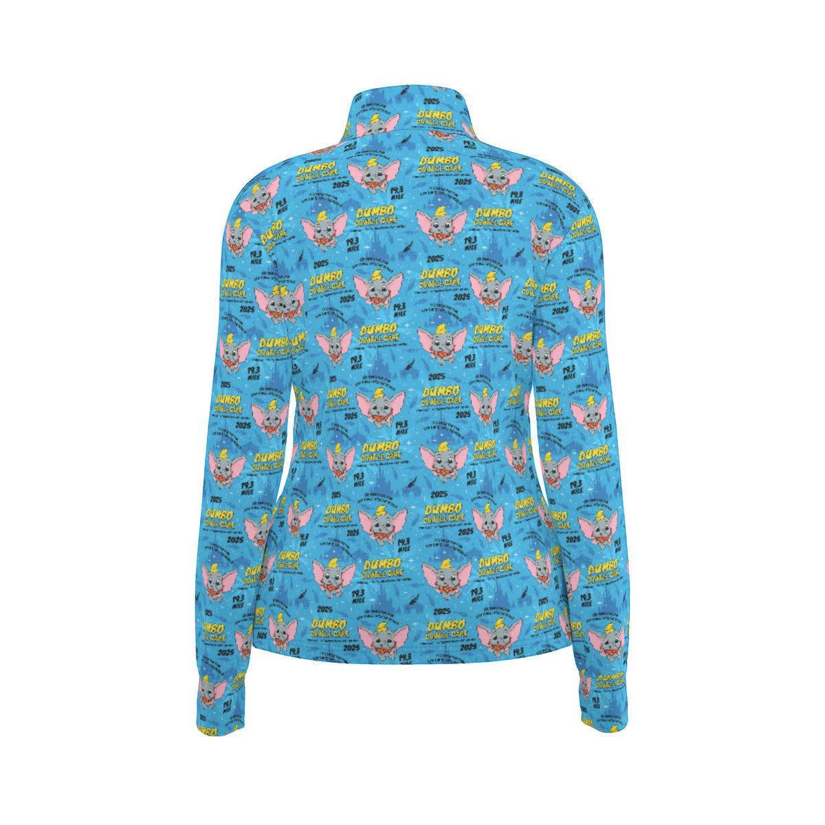 Disneyland Dumbo Double Date All-Over Print Women's Athletic Long Sleeve Thumbhole Jacket