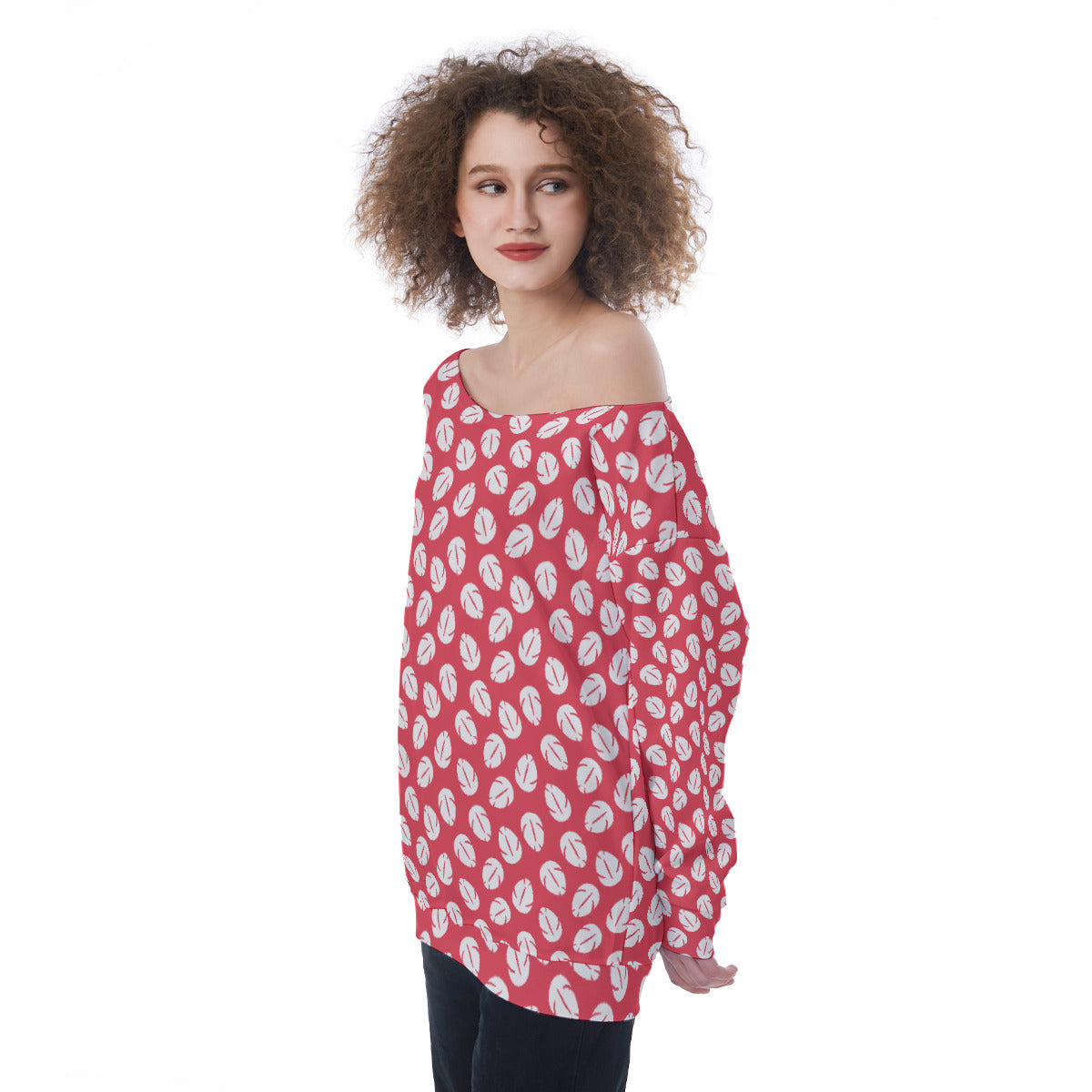 Lilo's Dress Oversized Women's Off-Shoulder Sweatshirt