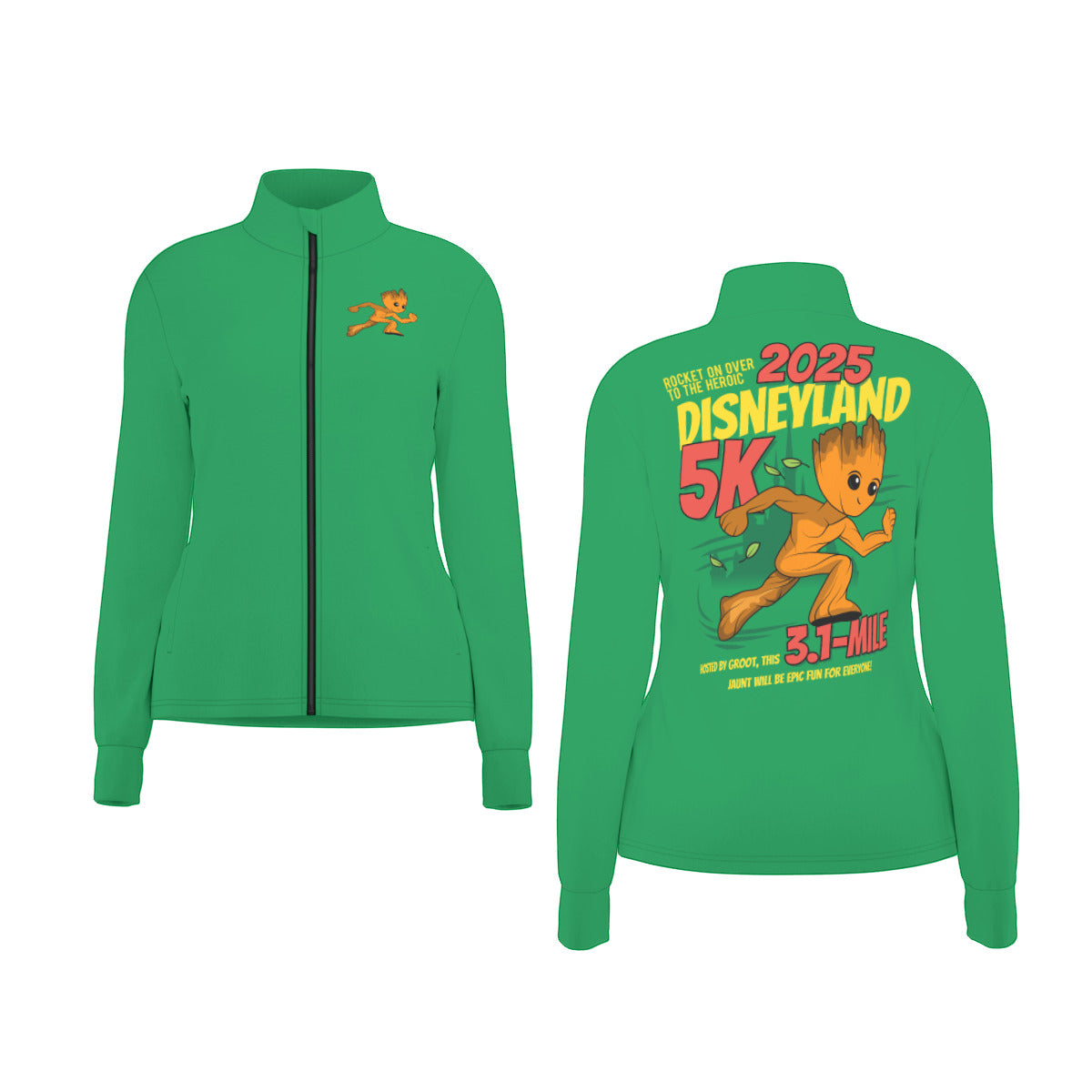 Disneyland 5K Women's Athletic Long Sleeve Thumbhole Jacket