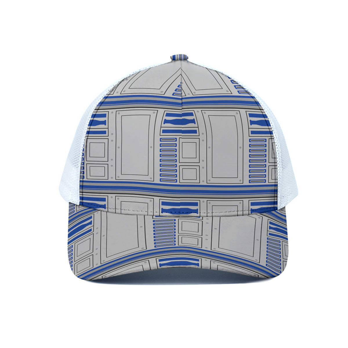 R2-D2 Unisex Trucker Hat With White Half Mesh