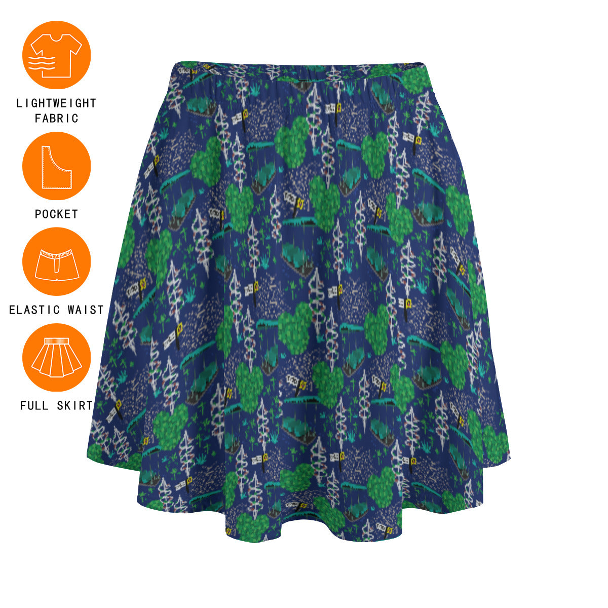 Living With The Land Women's Skirt With Pockets