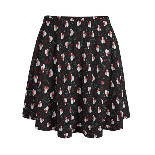 Mickey And Minnie Dots Women's Skirt With Pockets