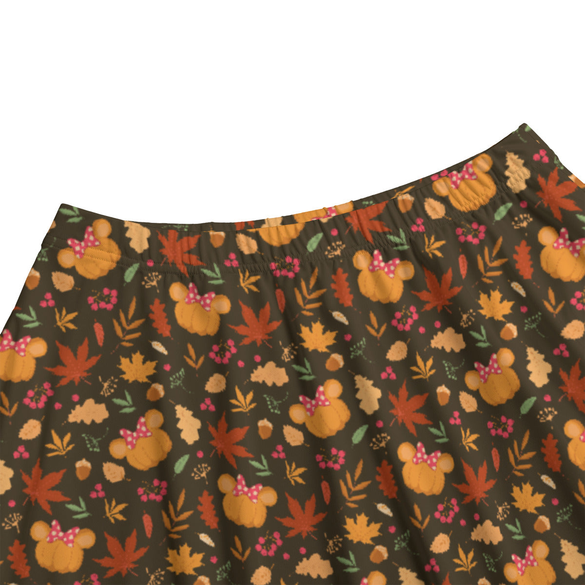 Fall Pumpkins Women's Long Maxi Skirt With Pockets