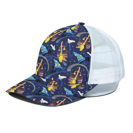 Sorcerer Unisex Trucker Hat With White Half Mesh