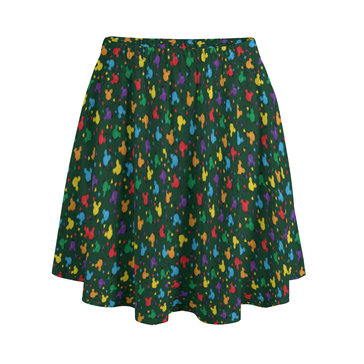 Christmas Lights Women's Skirt With Pockets
