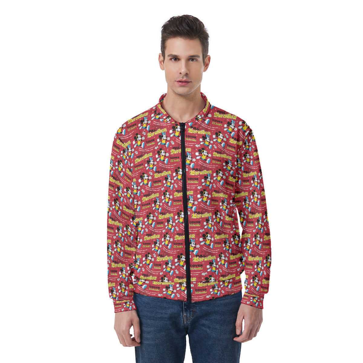 Mickey And Minnie Marathon All Over Print Unisex Light Jacket