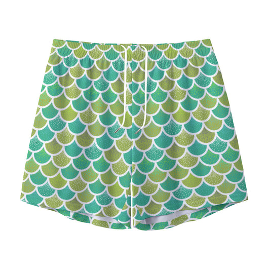 Mermaid Scales Unisex Pocket Shorts