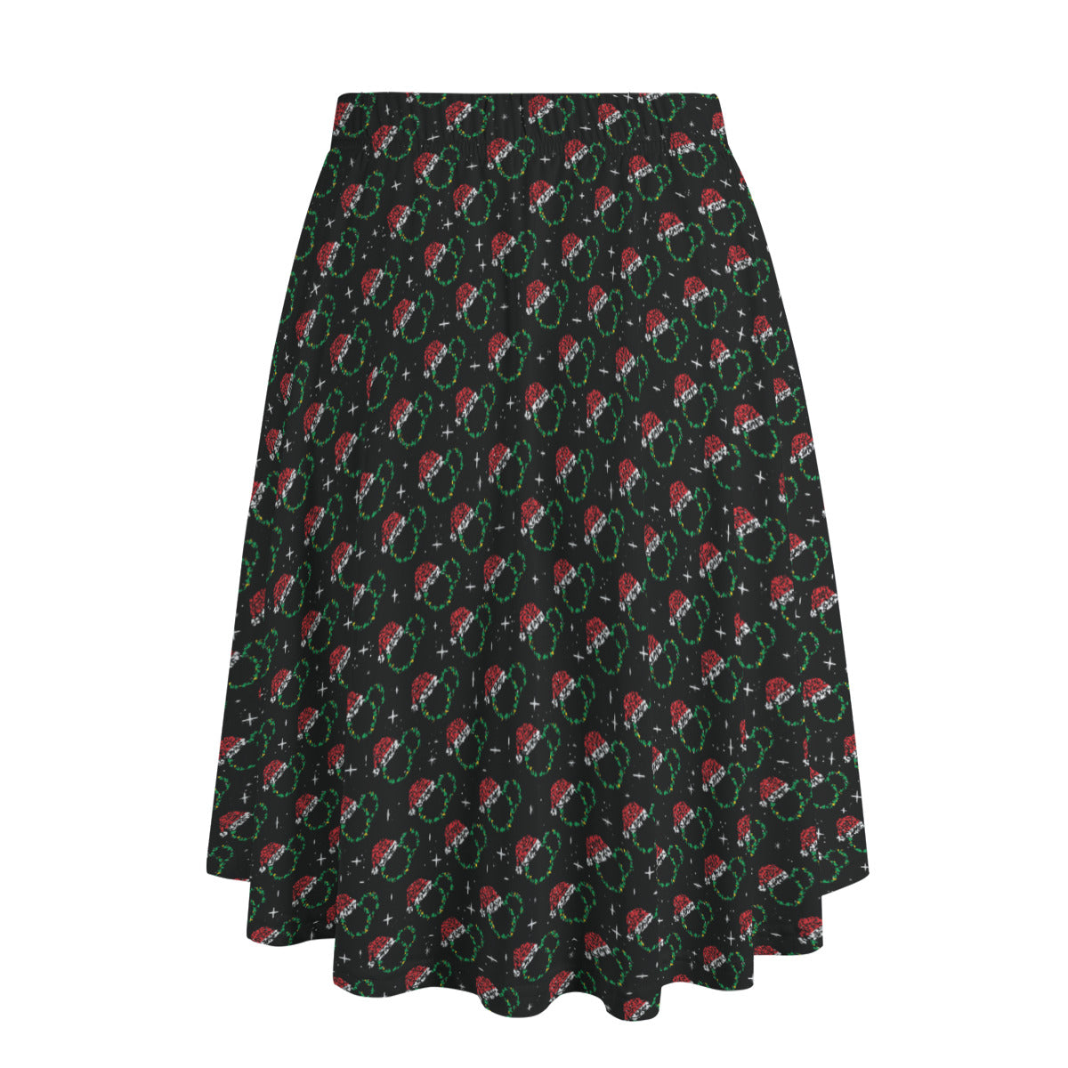 Christmas Women's Long Maxi Skirt With Pockets