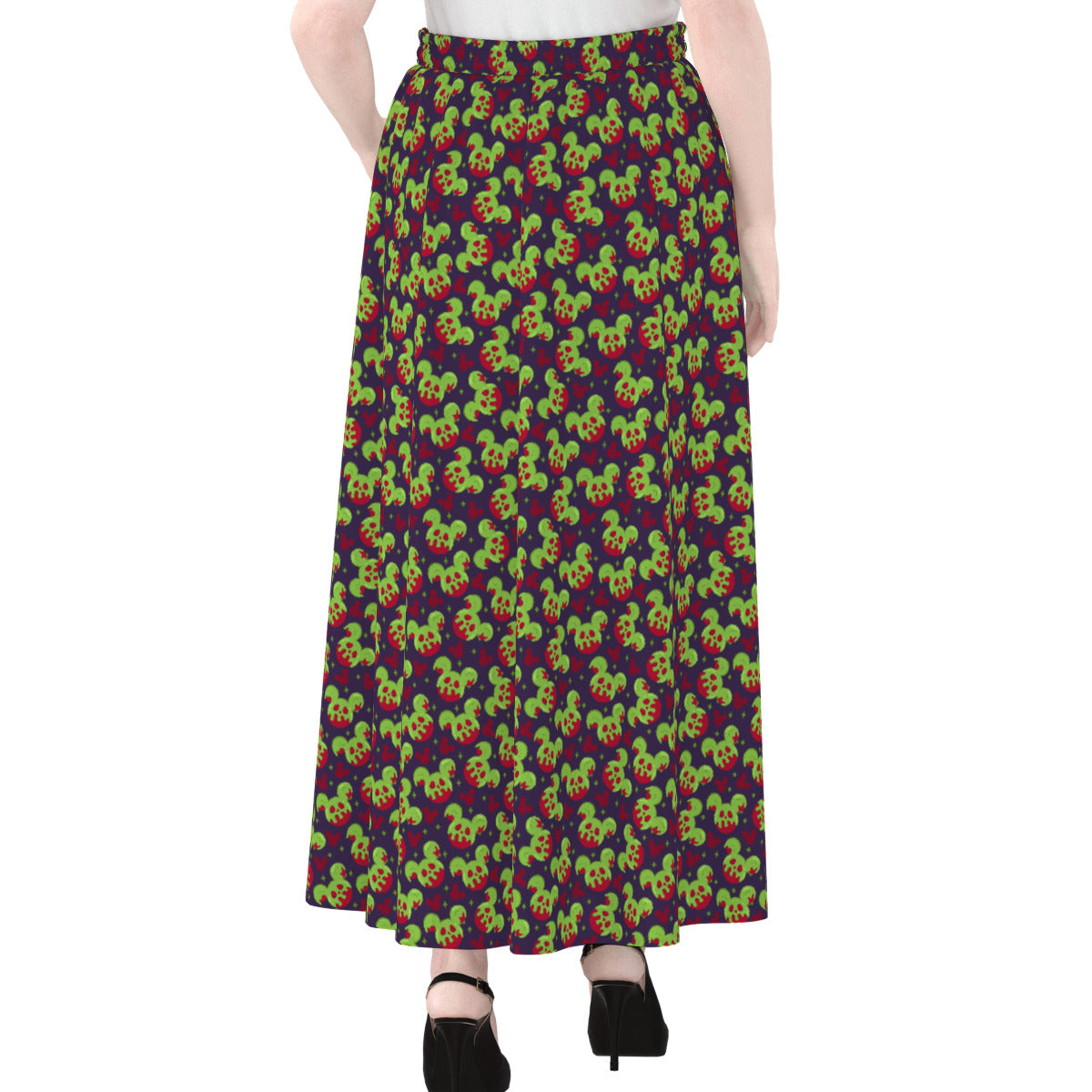 Magical Evil Apple Women's Maxi Chiffon Skirt