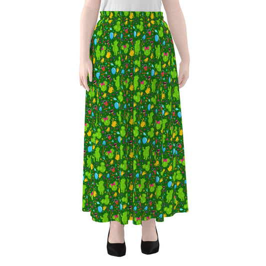 Flower And Garden Women's Maxi Chiffon Skirt