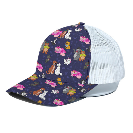 Cat Favorites Unisex Trucker Hat With White Half Mesh