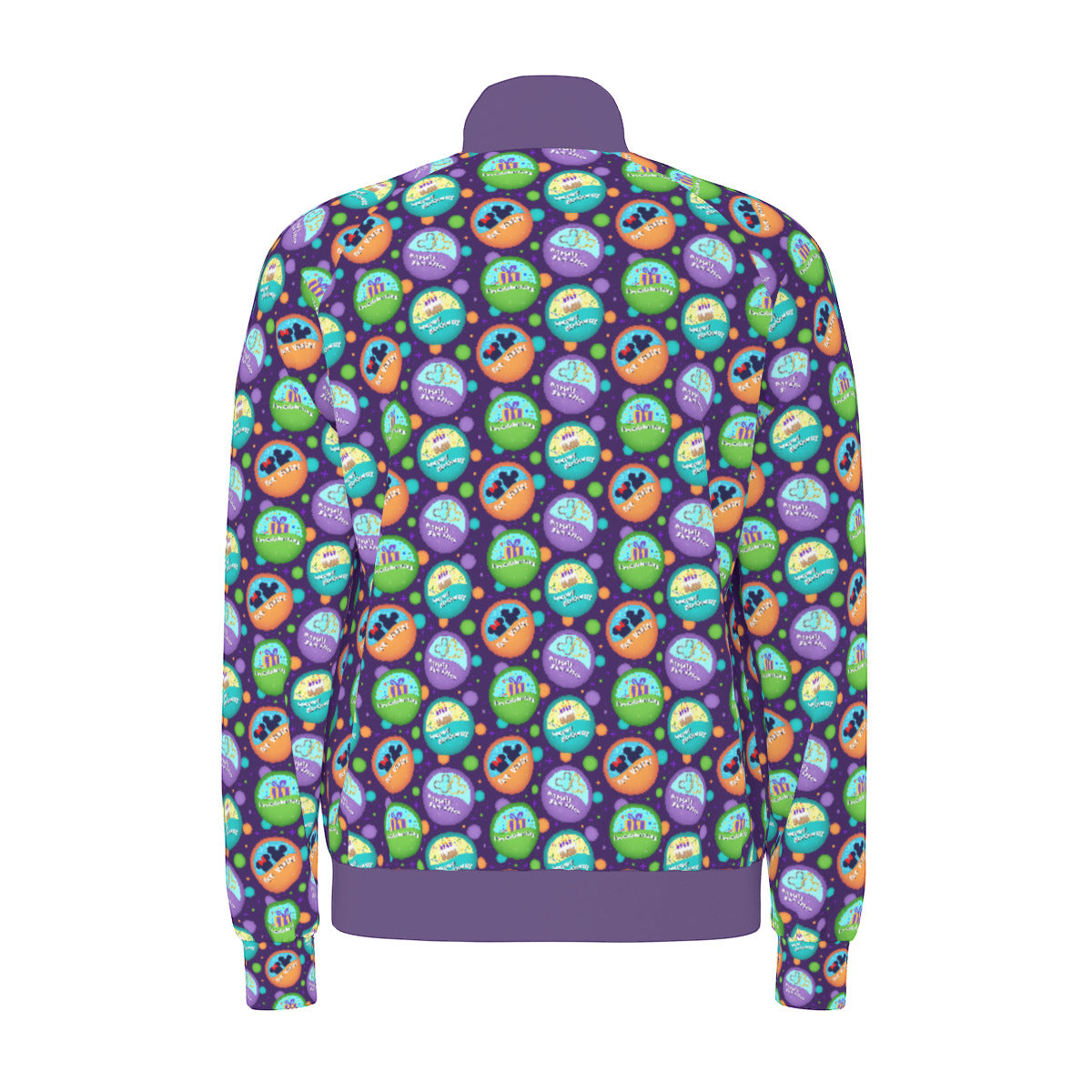 Button Collector Unisex Stand Collar Jacket