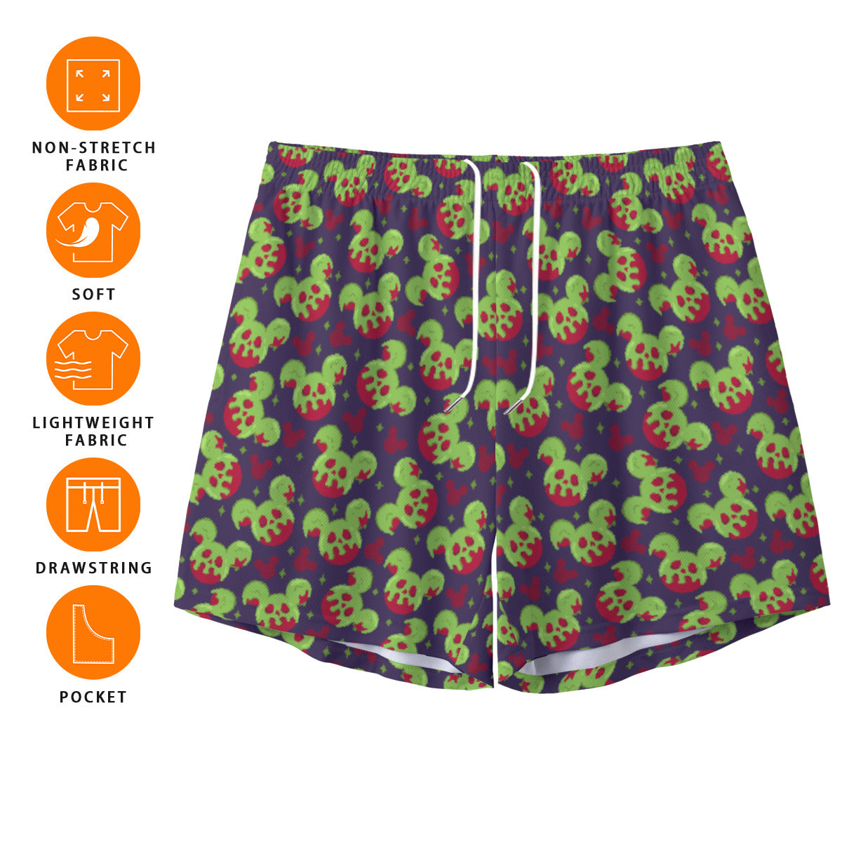 Magical Poison Apple Unisex Pocket Shorts