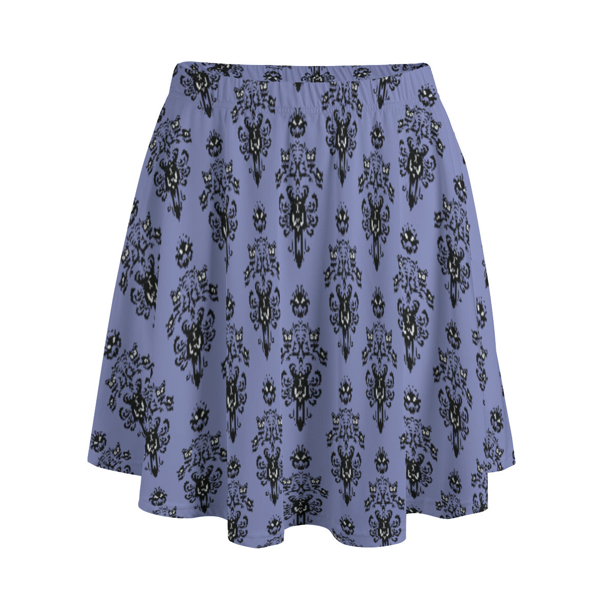 Haunted Mansion Wallpaper Women's Skirt With Pockets