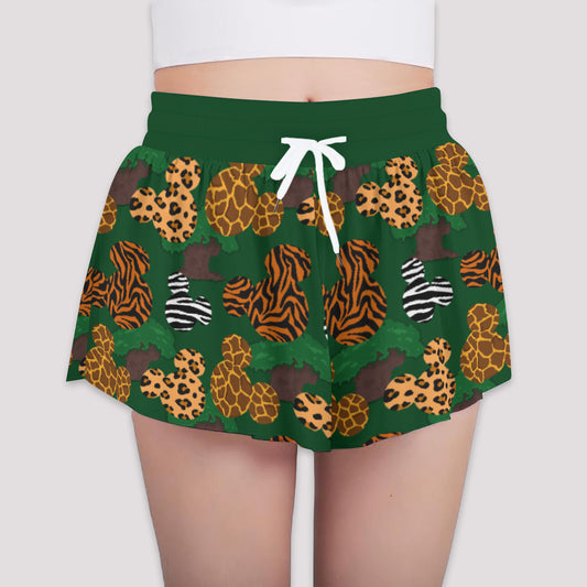 Animal Prints Girls' Sports Shorts