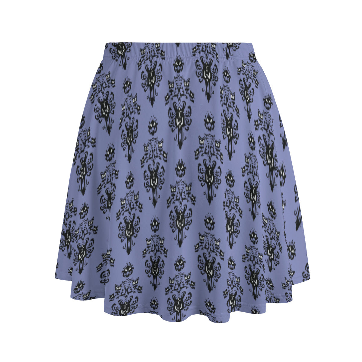 Haunted Mansion Wallpaper Women's Skirt With Pockets