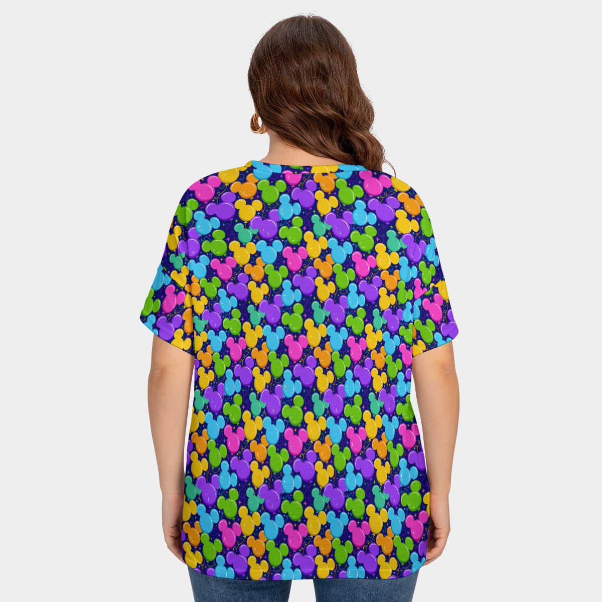 Park Balloons Women's Plus Size Short Sleeve T-shirt With Sleeve Loops